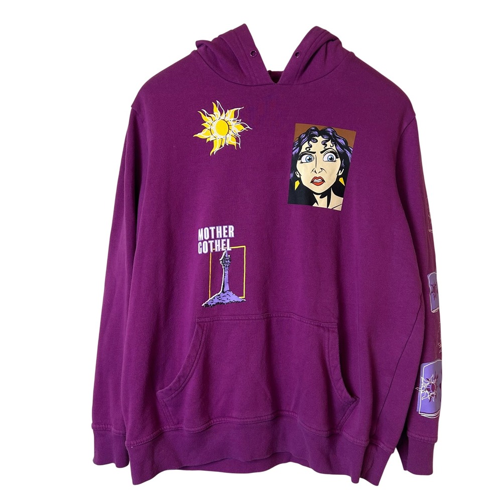 Disney Villains Her Universe Mother Gothel Tangled Purple Cozy Soft Hoodie Large